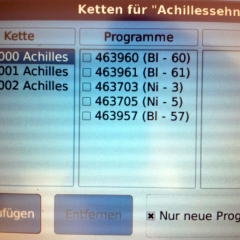 Trikombin-Akupunkturprogramm-Menü-Bioresonanz